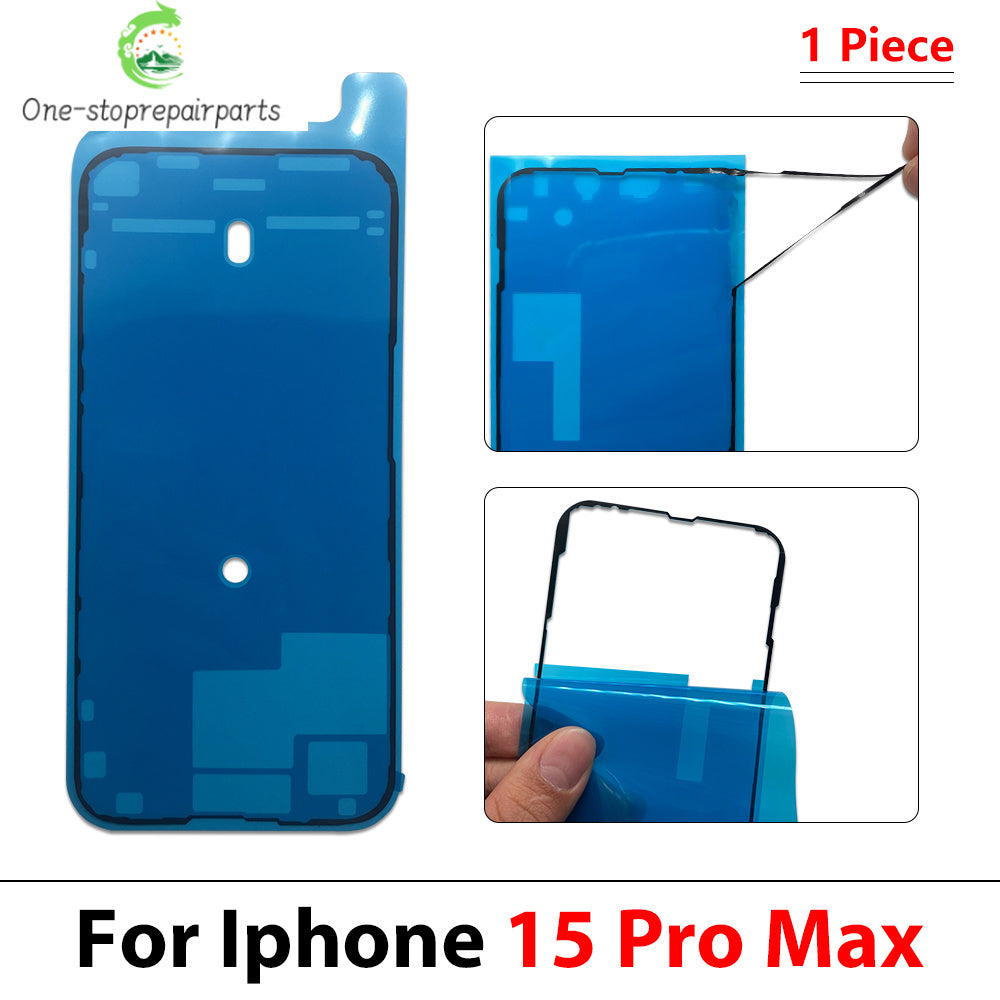 10Pcs Waterproof Sticker For iPhone 11 12 13 14 15 16 17 Pro Max Plus Adhesive LCD Screen Frame Seal Tape Repair Parts iPhone phone repair parts