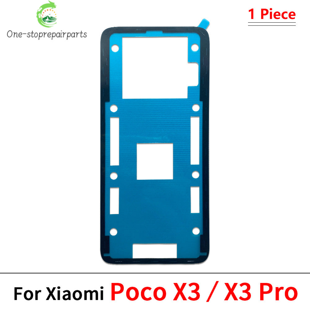 10Pcs/Lot, Back Battery Cover Door sticker Adhesive glue tape For XIaomi Poco F3 F4 F5 M4 X3 X4 X5 X6 Pro GT 4G 5G  Xiaomi  Xiao mi phone repair parts