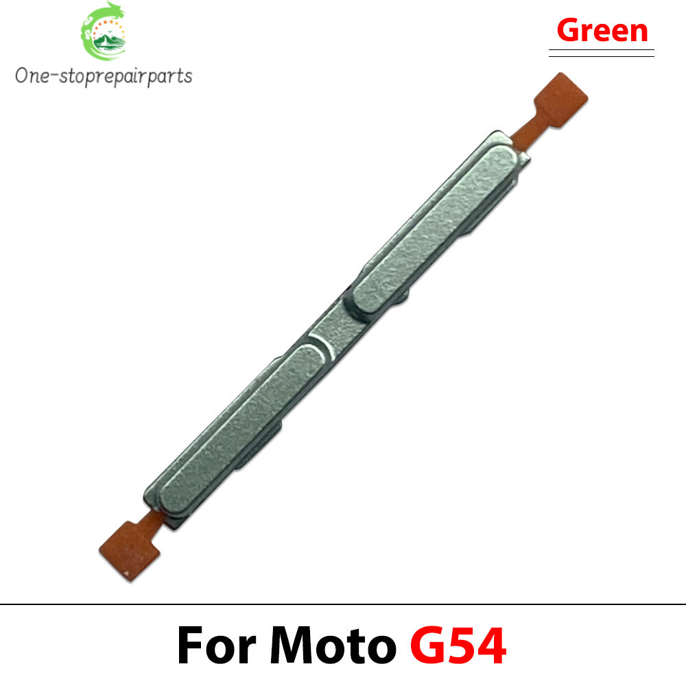 10Pcs, Side Key Power and Volume Button Key For Motorola Moto G04 G14 G24 G34 G54 G84 Replacement Parts Motorola phone repair parts