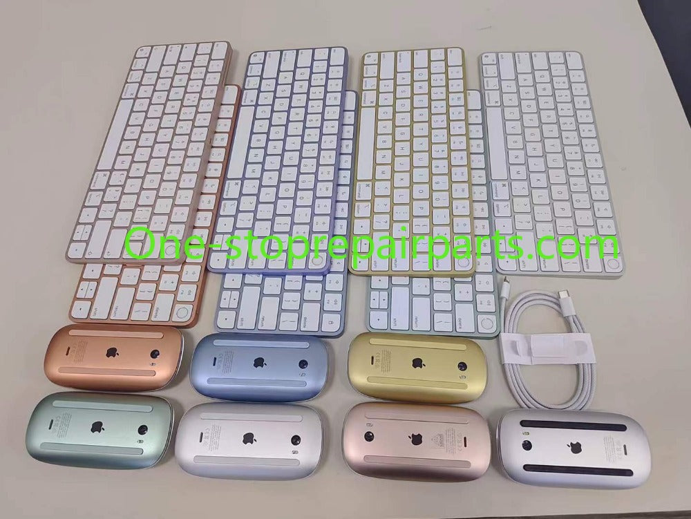 apple Magic Keyboard 3th Gen3 Magic mouse Wireless Bluetooth keyboard Touch ID & Numeric Keypad iMac CL Woven/Braided Lightning to USB-C cable