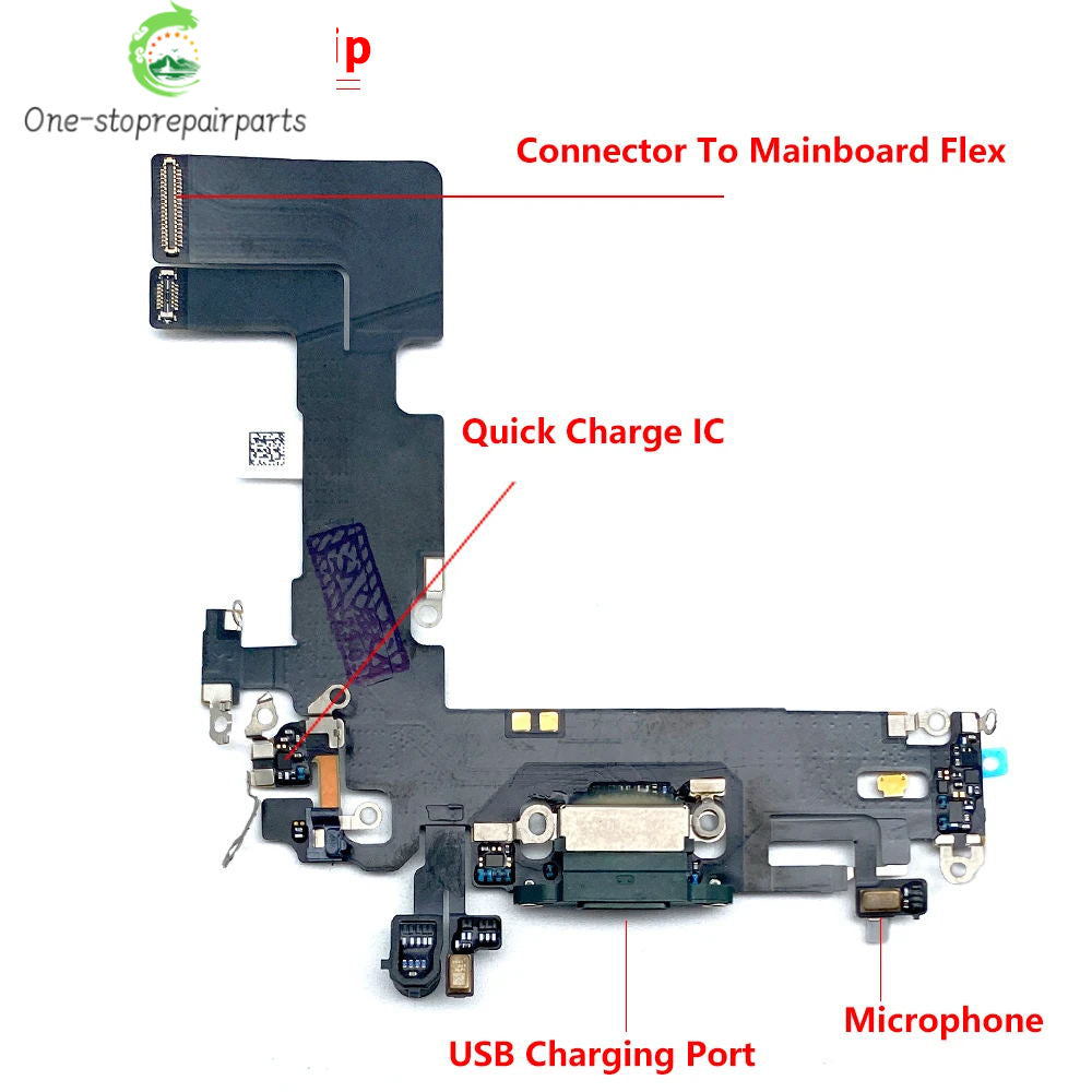 New For iPhone 13 Pro 13Pro Max Mini USB Port Charger Dock Plug Connector Charging Board FLex Cable Mic Microphone Board iPhone phone repair parts