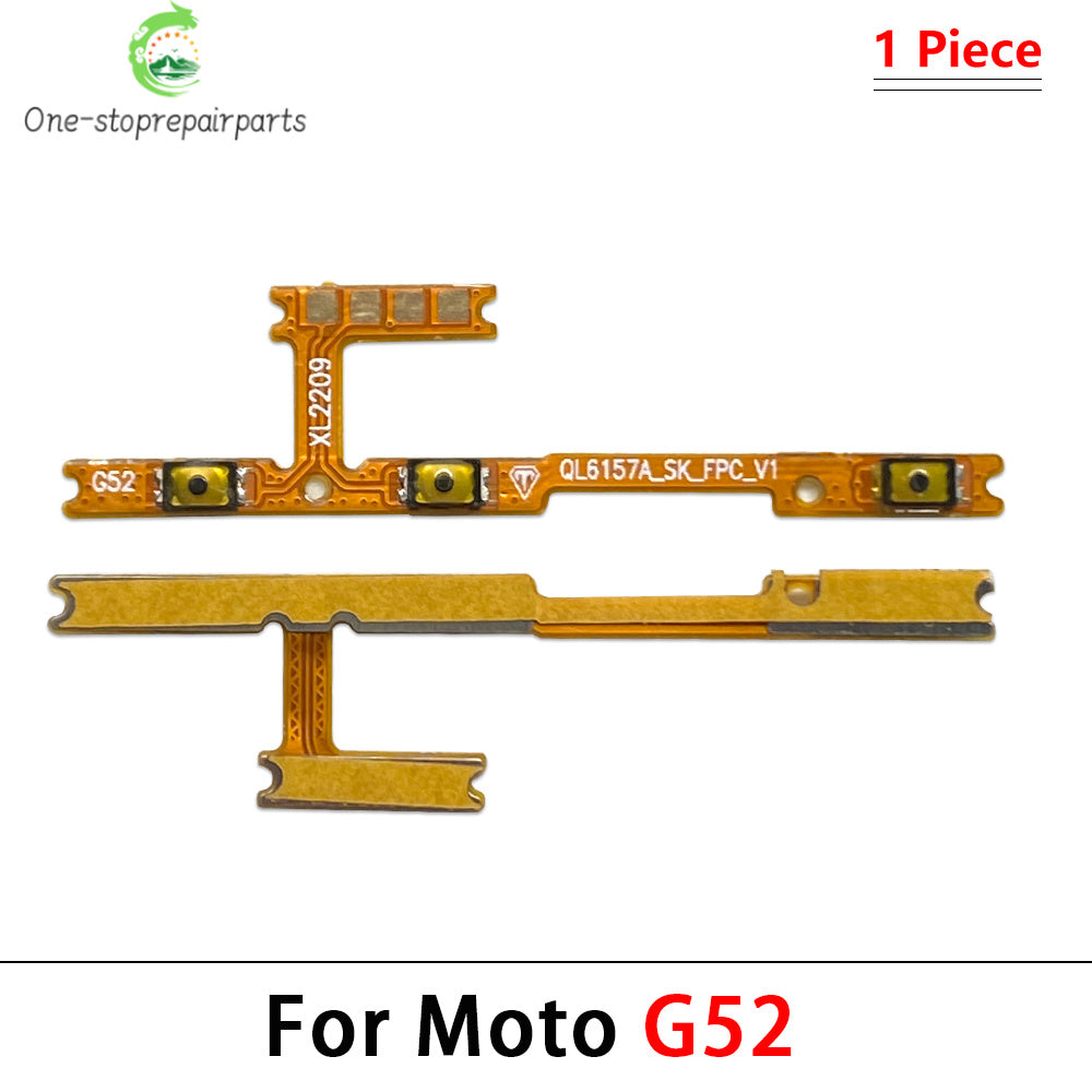 50Pcs, Power On Off Volume Side Button Key Flex Cable For Moto G10 G20 G30 G100 G50 G60 G60s G31 G51 G22 G32 G52 G62 G13 G23 5G Motorola phone repair parts