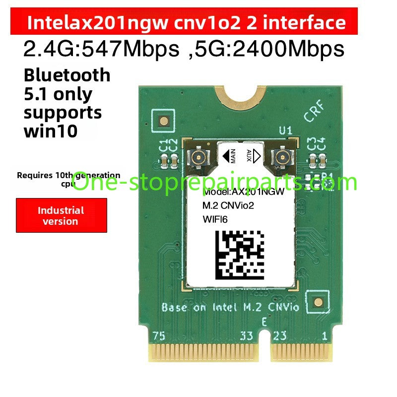 Laptop computer Wifi Card for Intel 9560NGW AX203NGW AX201NGW AX211NGW  Killer1675I 1650I 1550I 9462 9461NGW CNVio IPEX4 WIFI6E Wi-Fi 6E Bluetooth 5.3 Wireless Card