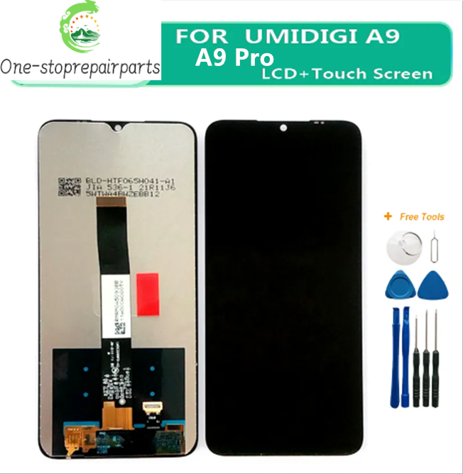 6.53" For LCD UMIDIGI A9 Display+Touch Screen Digitizer 100% Original Tested 2340X1080 LCD Screen Glass Panel For A9 LCD Display Umidigi phone repair parts