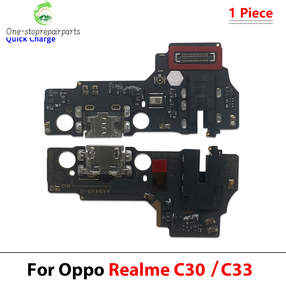 USB Charger Charging Dock Port Connector Flex Cable For OPPO Realme C31 C25 C35 C55 C65 C51 C61 C71 C53 C63 C73 C67 C21 4G 5G Realme phone repair parts