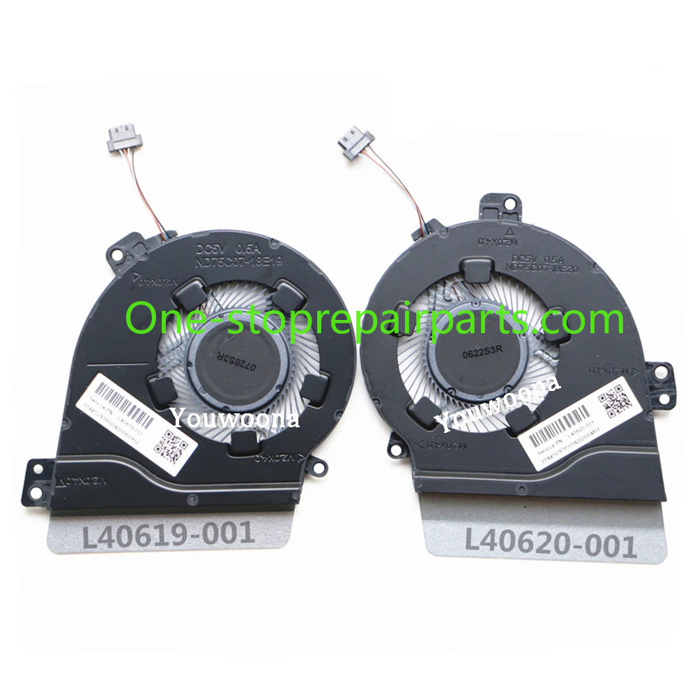 New Original Laptop CPU Cooling Fan For HP TPN-Q208 15-CS 15-CS3037TX  L40619-001 L40620-00 HP laptop repair parts