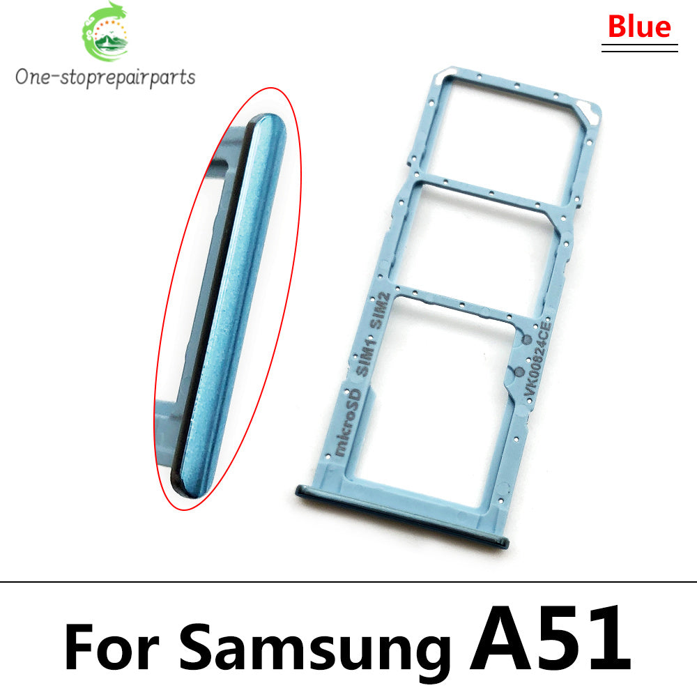 For Samsung  A51 A515F A515 A71 A715F A715 SIM Card Tray Slot Holder Adapter Accessories