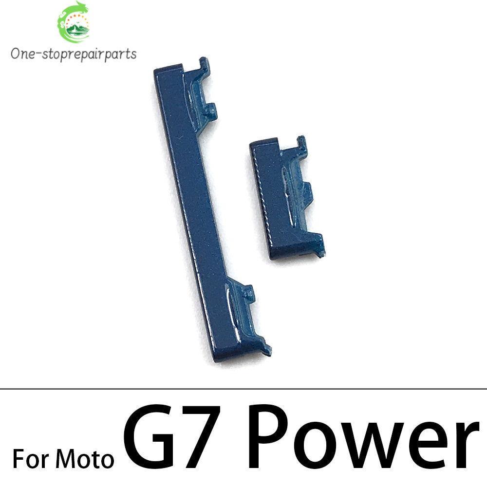 New Side Volume Button Power ON / OFF Buttton Key Set For Motorola Moto G9 G8 G7 Play Plus Power Lite Replacement Parts Motorola phone repair parts