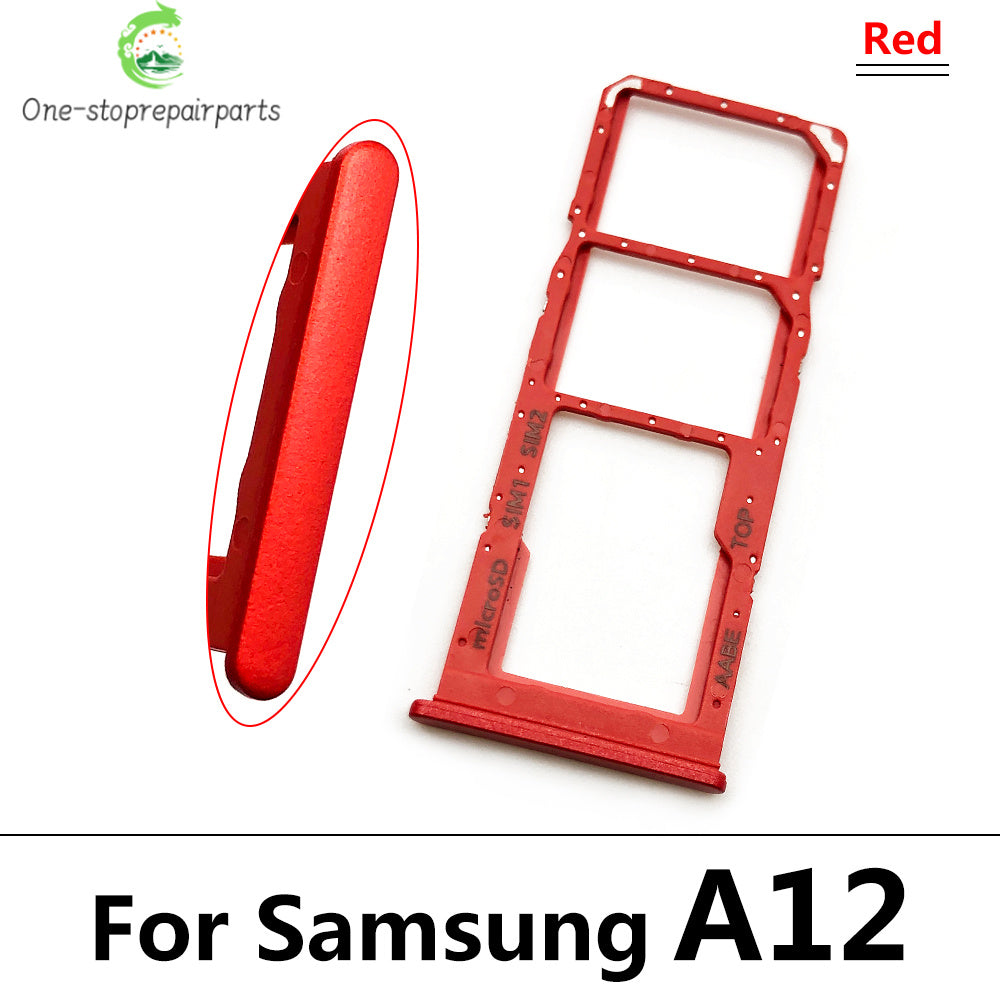 10Pcs/Lot,  For Samsung A12 A125F A31 A315F A51 A515F A71 A715F SIM Card Tray Slot Holder Replacement Parts Dual Samsung phone repair parts