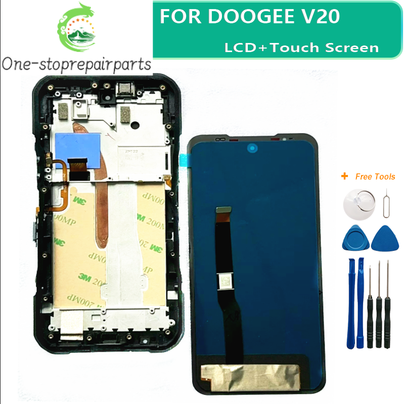 New Original FOR Doogee V20 PRO LCD Screen with Digitizer Full Assembly Mobile Phone Original LCD Display Replacement Parts Doogee phone repair parts