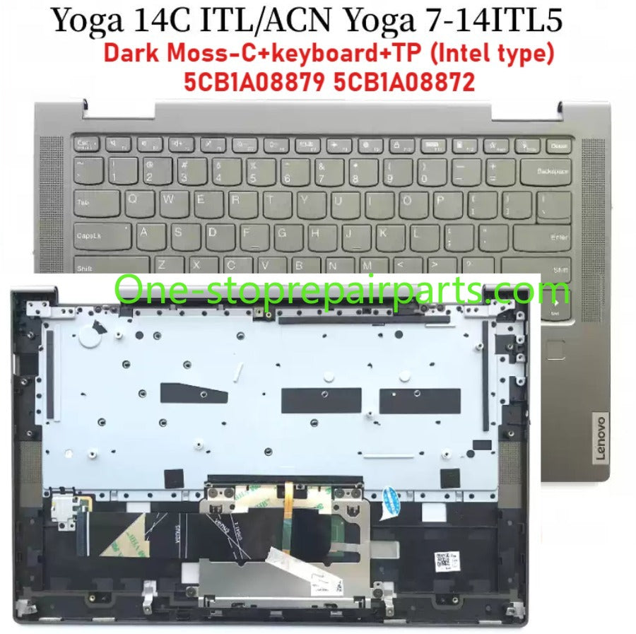 Cover case for Lenovo 14C 2021 ideapad Yoga 7-14ITL5 7-14ACN6 Lcd back housing bezel upper topcase palmrest keyboard touchpad bottom Lower case hinge cover 5CB1A08845 5CB1A0884 5CB1A16231 5CB1A08879  Lenovo Laptop repair parts
