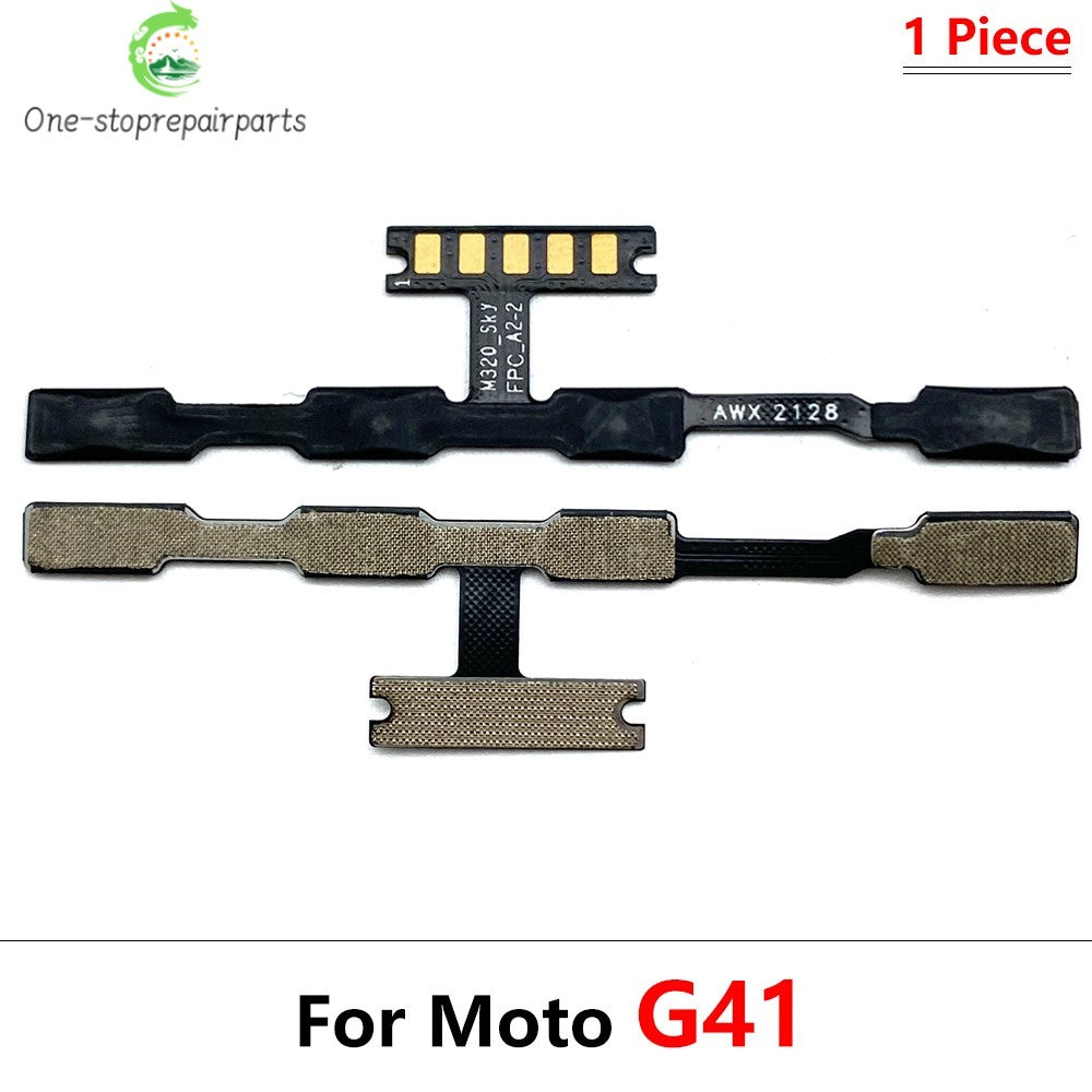 10Pcs, Volume Power Switch On Off Button Flex Cable For Moto G10 G20 G30 G100 G200 G50 G60 G60s G31 G51 G22 G32 G52 G41 G71 5G Motorola phone repair parts