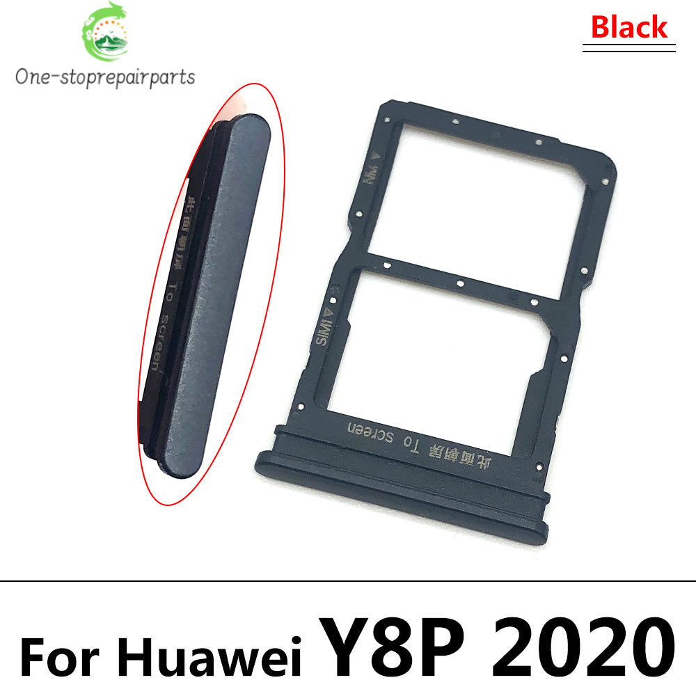 10Pcs/Lot, New For Huawei Y6 Y7P Y8P 2020 Y9 Prime 2019 SIM Card Tray Slot Holder Repairing Parts Huawei phone repair parts
