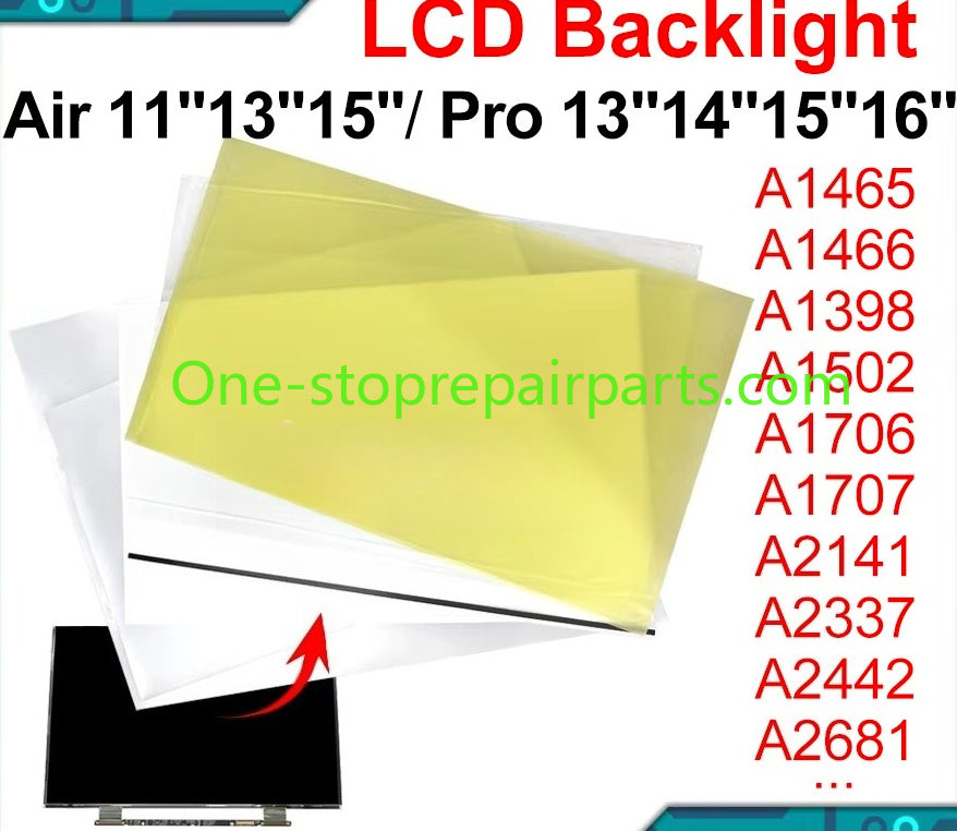 A1706 A1707 A1932 A2337 LCD Screen Display Backlight Back Rear Reflective Sheet For Macbook Air Pro A1466 A1502 A2141 A2338 Macbook repair parts