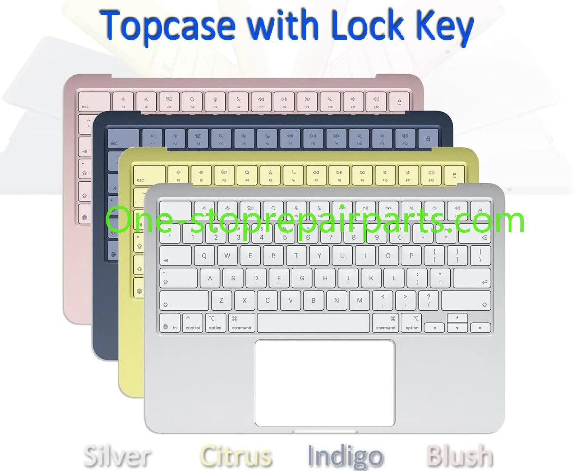 Laptop A3404 Topcase Palmrest with Lock Key Keyboard US USA English for Macbook Neo 13-inch A18 Pro Silver Citrus Indigo Blush Macbook repair parts