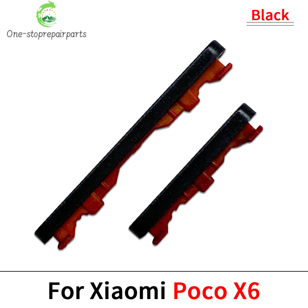 Side Key Power and Volume Button For Xiaomi Poco X4 X5 X6 Pro 5G Replacement Parts Xiaomi  Xiao mi phone repair parts