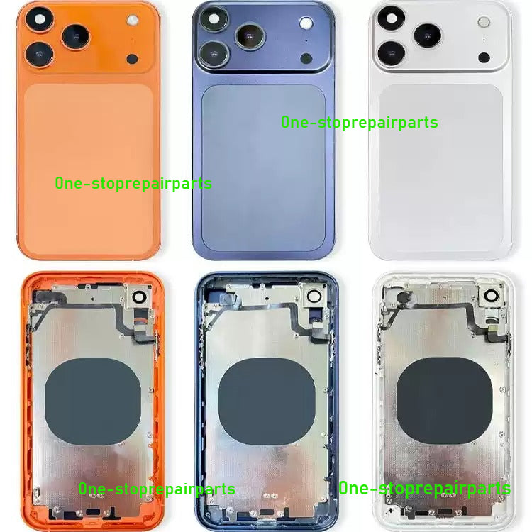 DIY Convertor Housing Back Cover Assembly Compatible For iPhone X XR XS MAX 11 11PRO 12 12PRO 13 Pro 14Pro 15Pro 15 Pro Max To 17 18 17Pro 18Pro Max Backshell Replacement Refitted Chassis Pre-Installed Modified Middle Frame iPhone phone repair parts