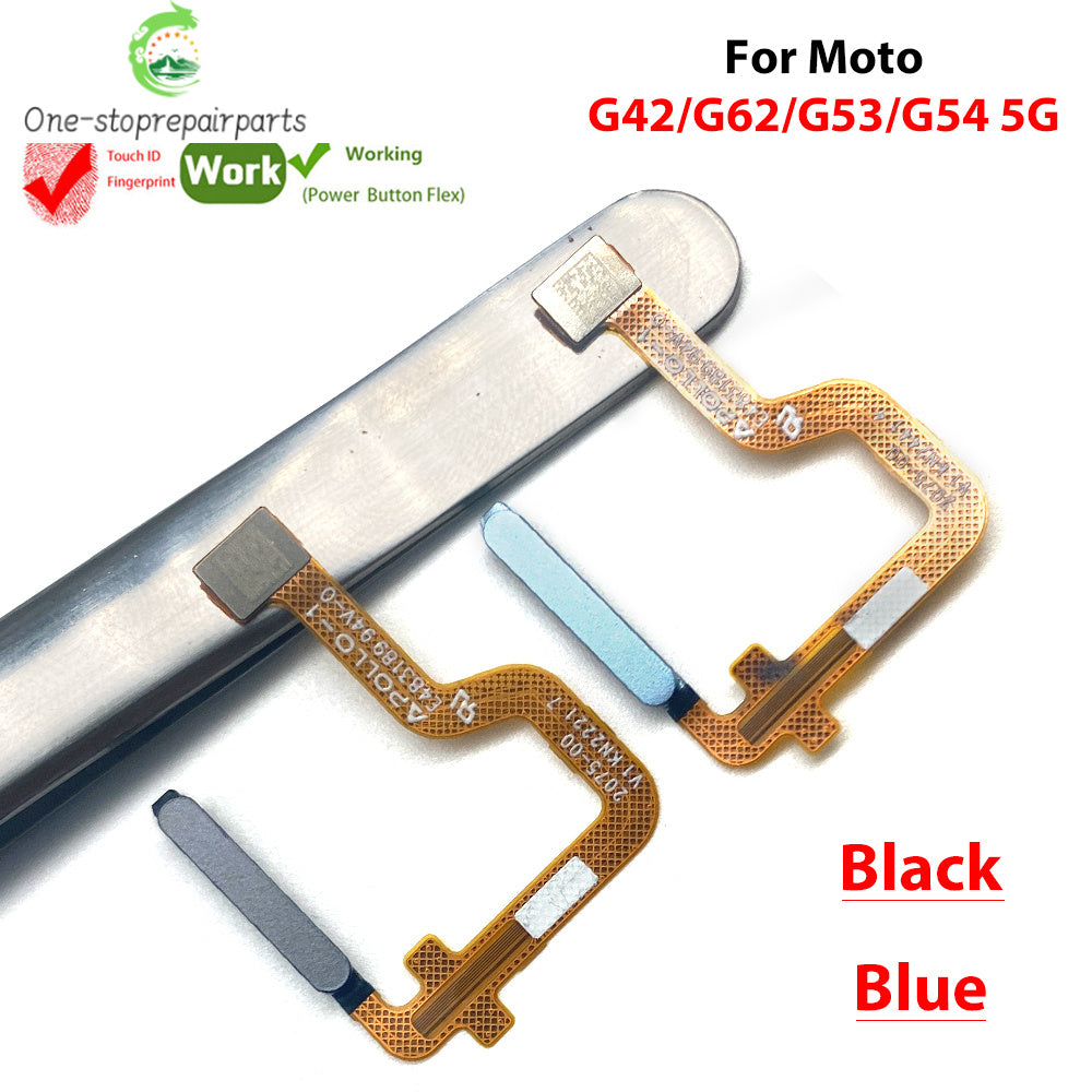 Home Button FingerPrint Touch ID Sensor Flex Cable For Motorola Moto G22 G42 G62 G53 G54 E32 Replacement Parts Motorola phone repair parts