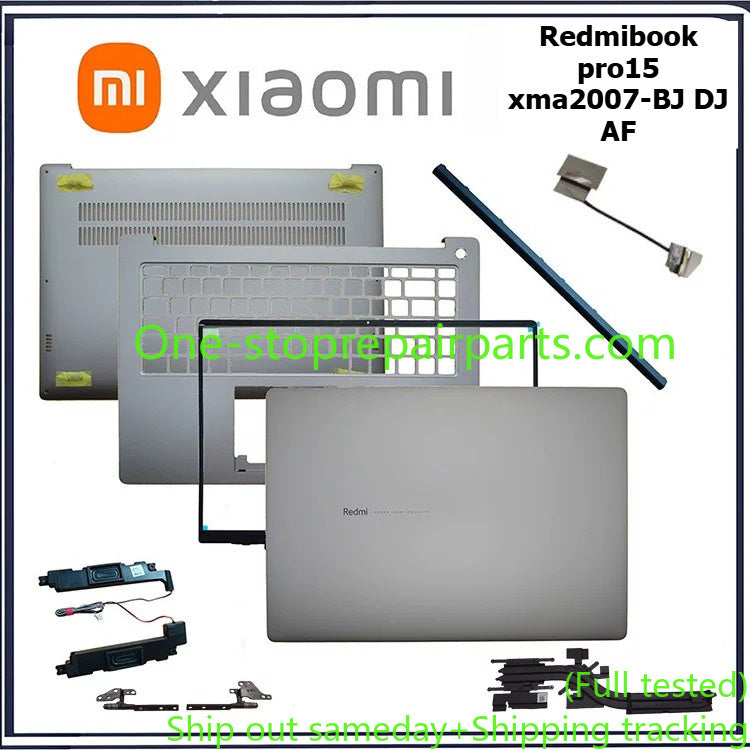 Repair parts for Xiaomi Redmibook pro15 XMA2007 XMA2007-AJ-DJ-AB XMA2007-BJ DJ AF housing bezel palmrest keyboard hinge speaker lcd wifi antenna cable  cooling fan