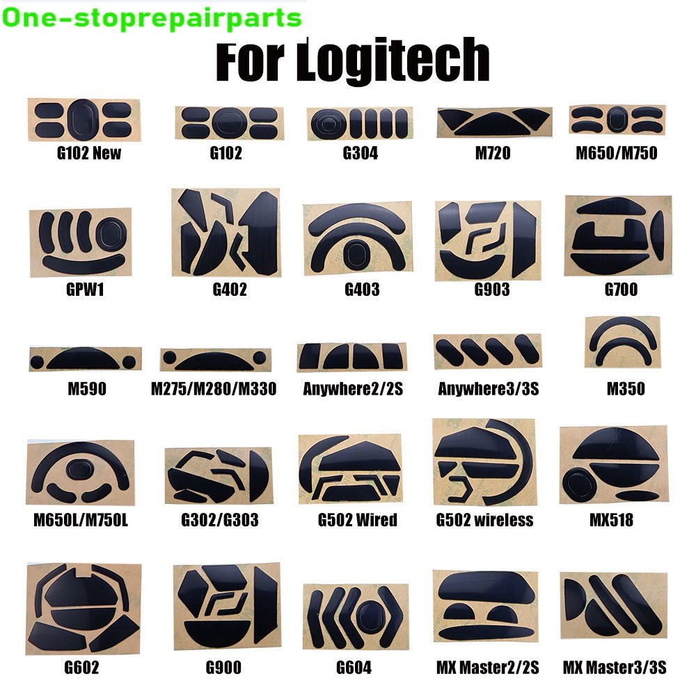 1set Mouse Feet Skates Pads for Logitech G102 G302 G304 G402 G403 G502 G903 Mx Master 2 2s 3 3S Mouse Foot Pad Non-slip Sticker Game console repair parts