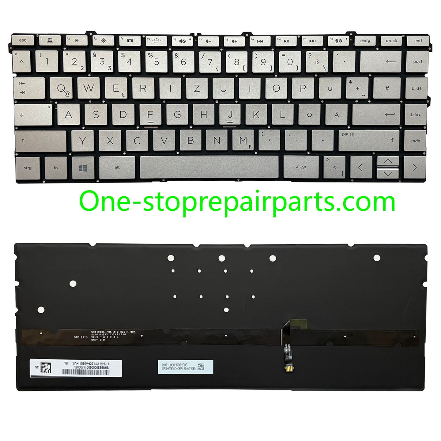Upper Keyoard  for HP Spectre X360 13-AW TPN-Q225 UK/SP/RU/LA US