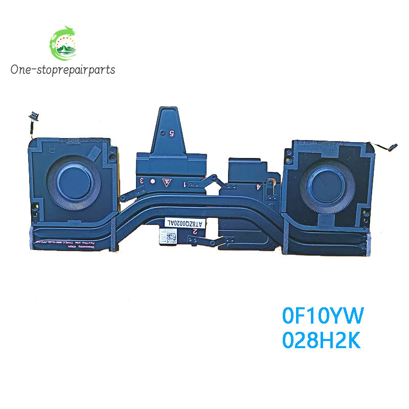 NEW ORIGINAL Laptop CPU GPU Cooling Fan With Heatsink For DELL PRECISION 5470 5480 5490 P154G 0F10YW 028H2K Dell laptop repair parts