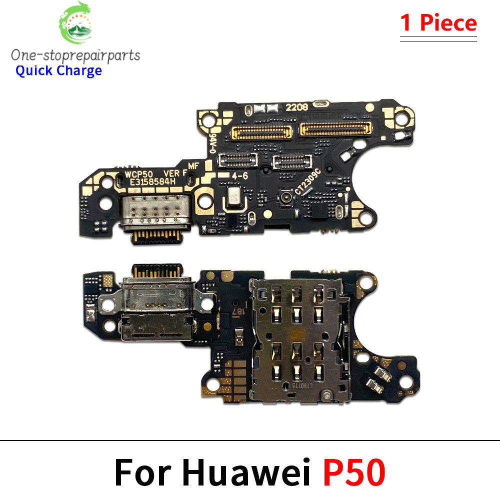 Dock Connector USB Charger Charging Board Port Flex Cable For Huawei Mate 40 50 50E 60 Pro P50 P60 P50E Pura 70 Pro Huawei phone repair parts