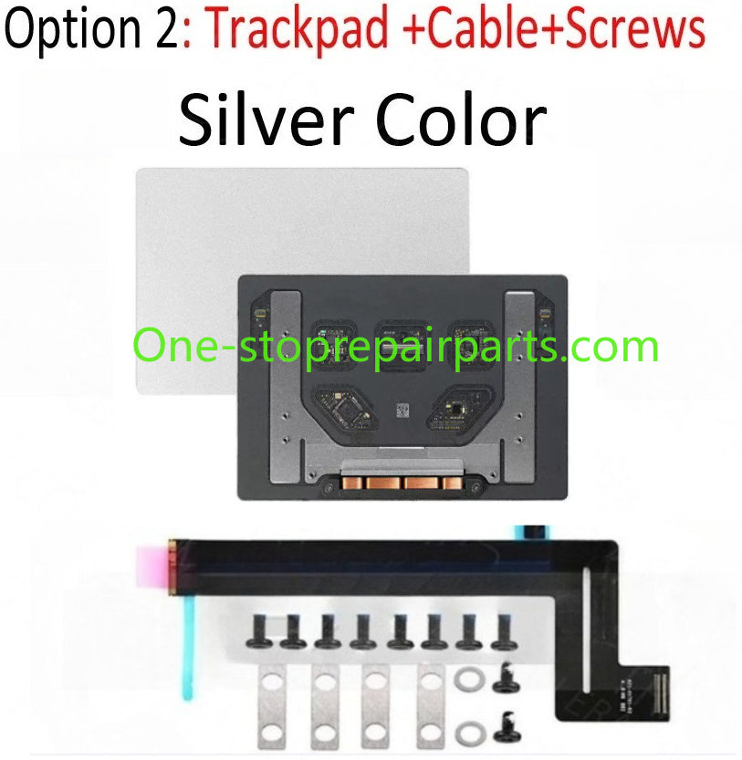 New for Macbook Pro Retina 13" A1989 Trackpad Touchpad with Track pad Cable Screws Space Gray Grey/Silver Color 2018 2019 Year Macbook repair parts