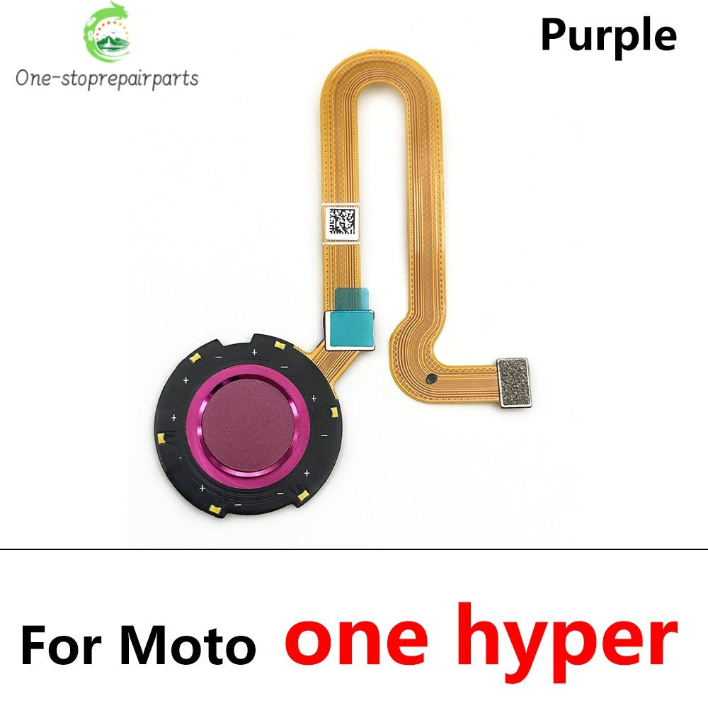 10Pcs, New For Motorola Moto One Vision Action Hyper Macro Fusion Plus Home Button FingerPrint Touch ID Sensor Flex Cable Motorola phone repair parts