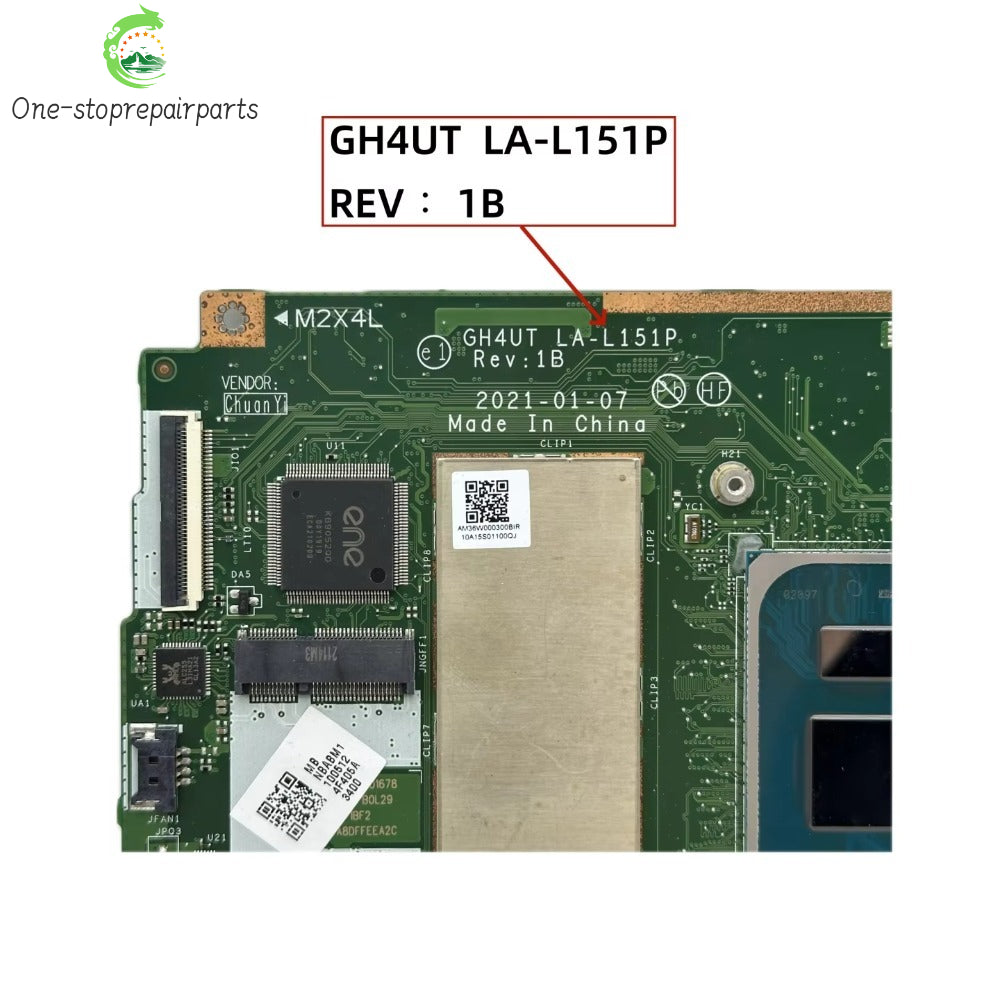 GH4UT LA-L151P For Acer Swift SF314-511 Laptop Motherboard With i5-1135G7 i7-1165G7 CPU 8GB/16GB-RAM NBABM11001 NB.ABM11.007 Acer laptop repair parts