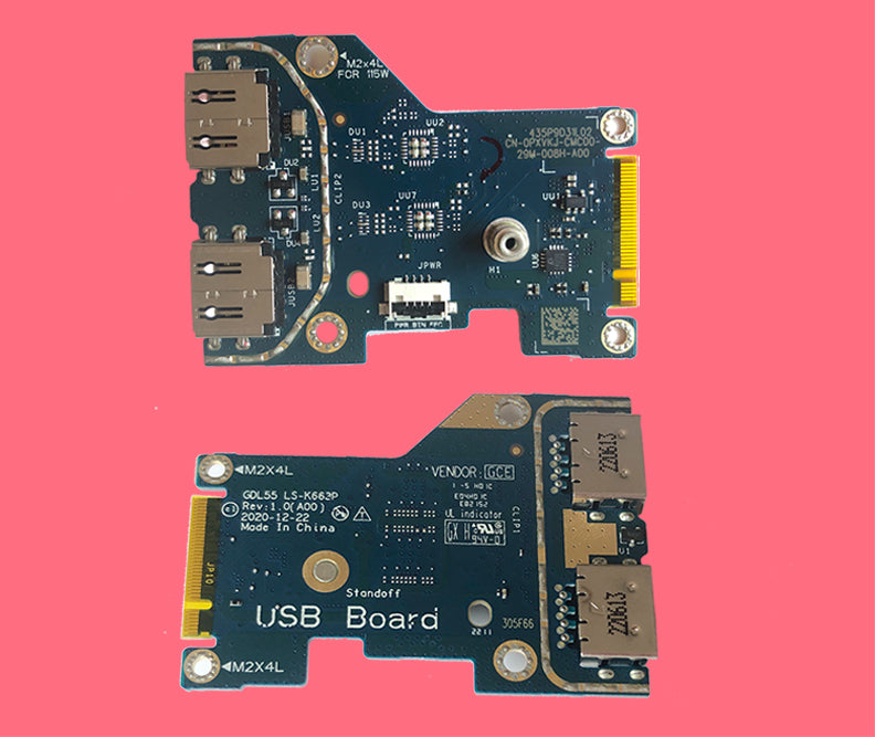 Dell G15 5510 5515 5511 5520 network port audio small board USB small board 091CKF 0F5X25 0PMY37 05N52P 07C6KC 0PXVKJ  LS-K668DAUGHTERBOARD
