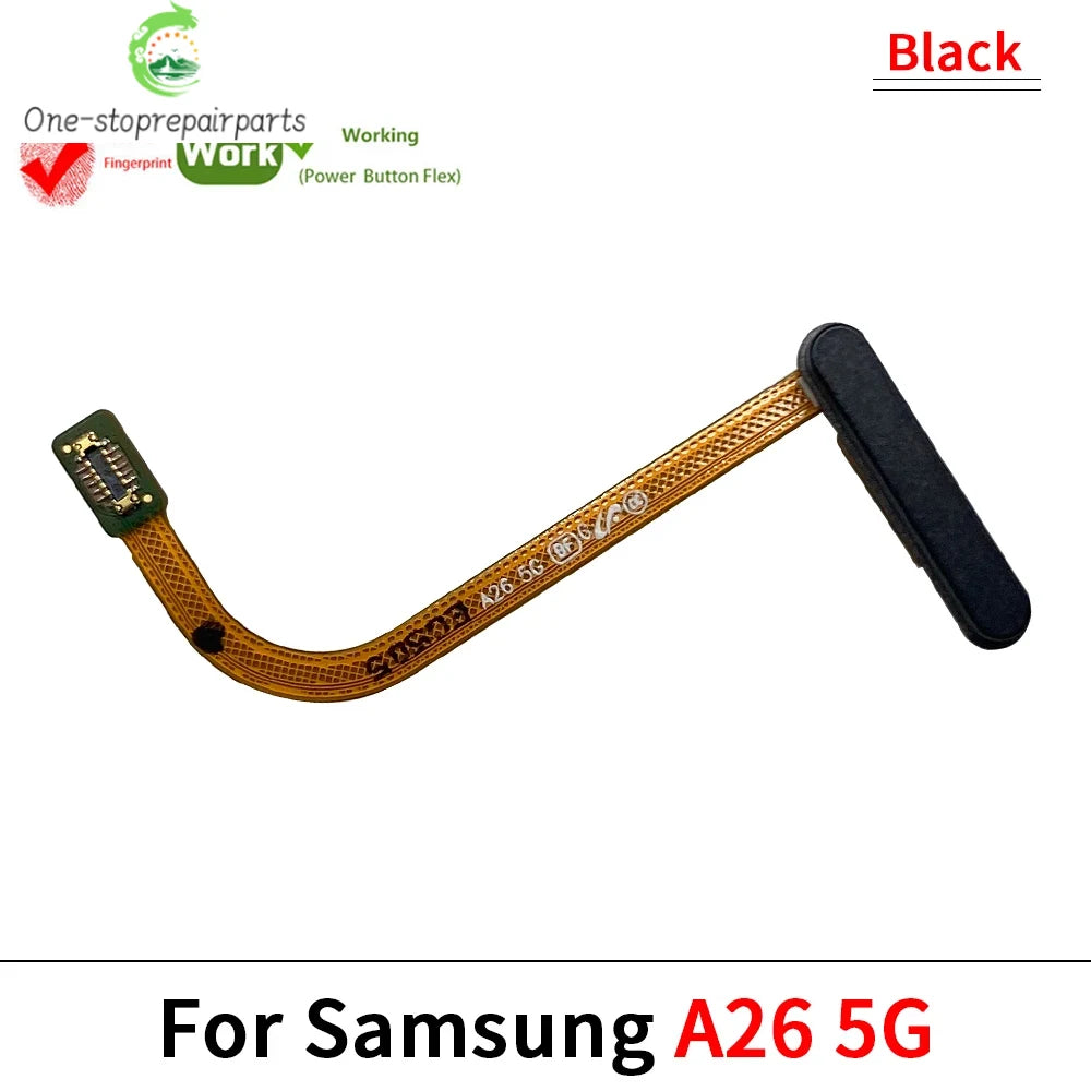 Fingerprint Sensor Flex Touch ID + Power On / Off Button Key Flex Cable For Samsung A12 A13 A14 A15 A16 A17 A22 A23 A25 A26 A32 Samsung phone repair parts