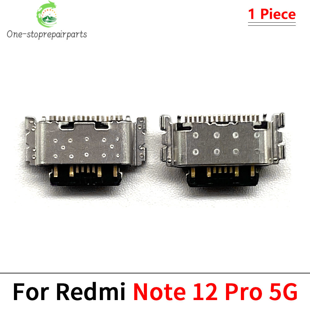 10Pcs, USB Jack Charging Socket Charger Port Dock Connector For Xiaomi Redmi Note 9 9s 10 10s 11 11s 12 12s 13 Pro Plus 4G 5G Xiaomi  Xiao mi phone repair parts