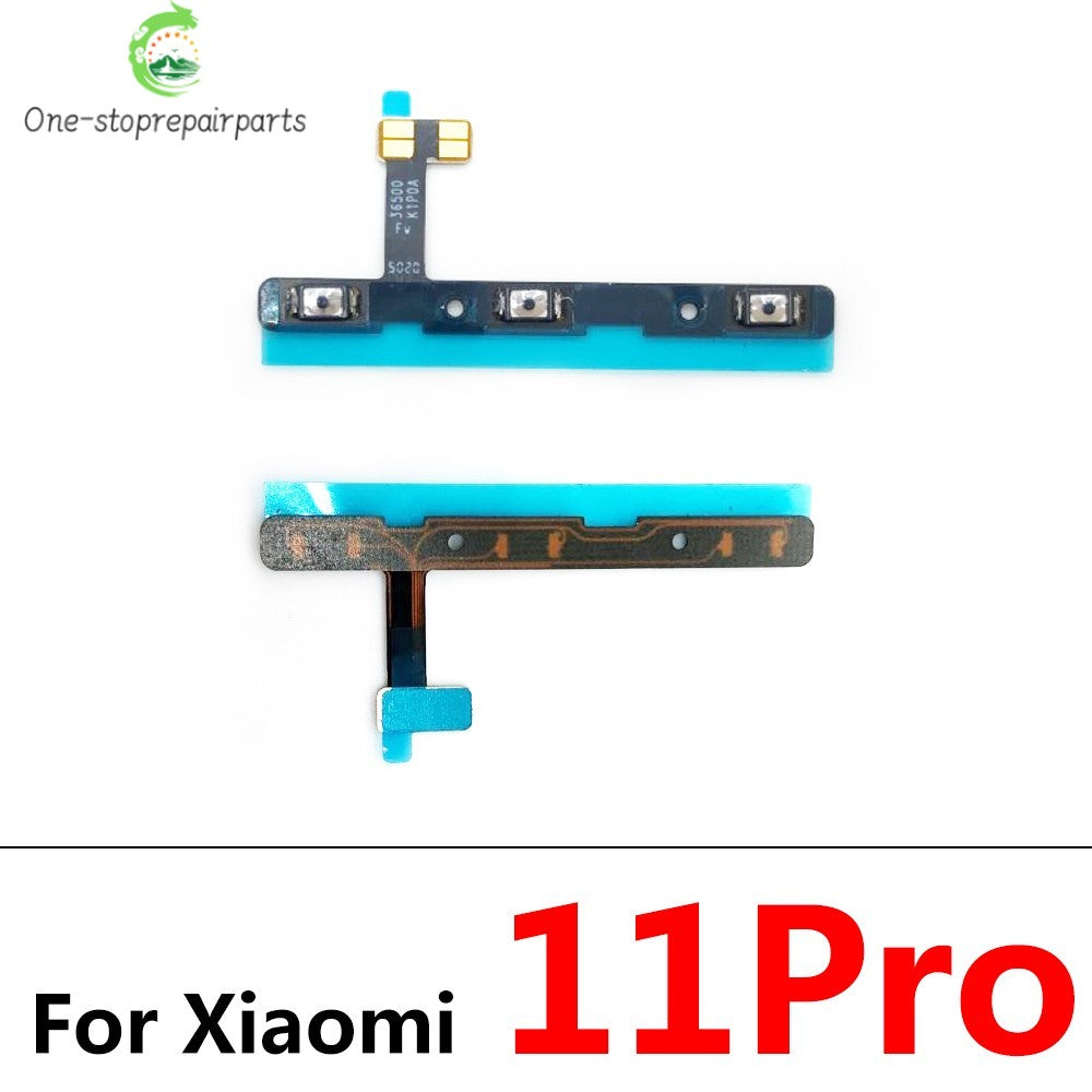 10Pcs, Volume Button Power Switch On Off Button Flex Cable For Xiaomi Mi 11 11T 12 12T 12s 13 14 Pro Lite 12s Ultra  Xiaomi  Xiao mi phone repair parts