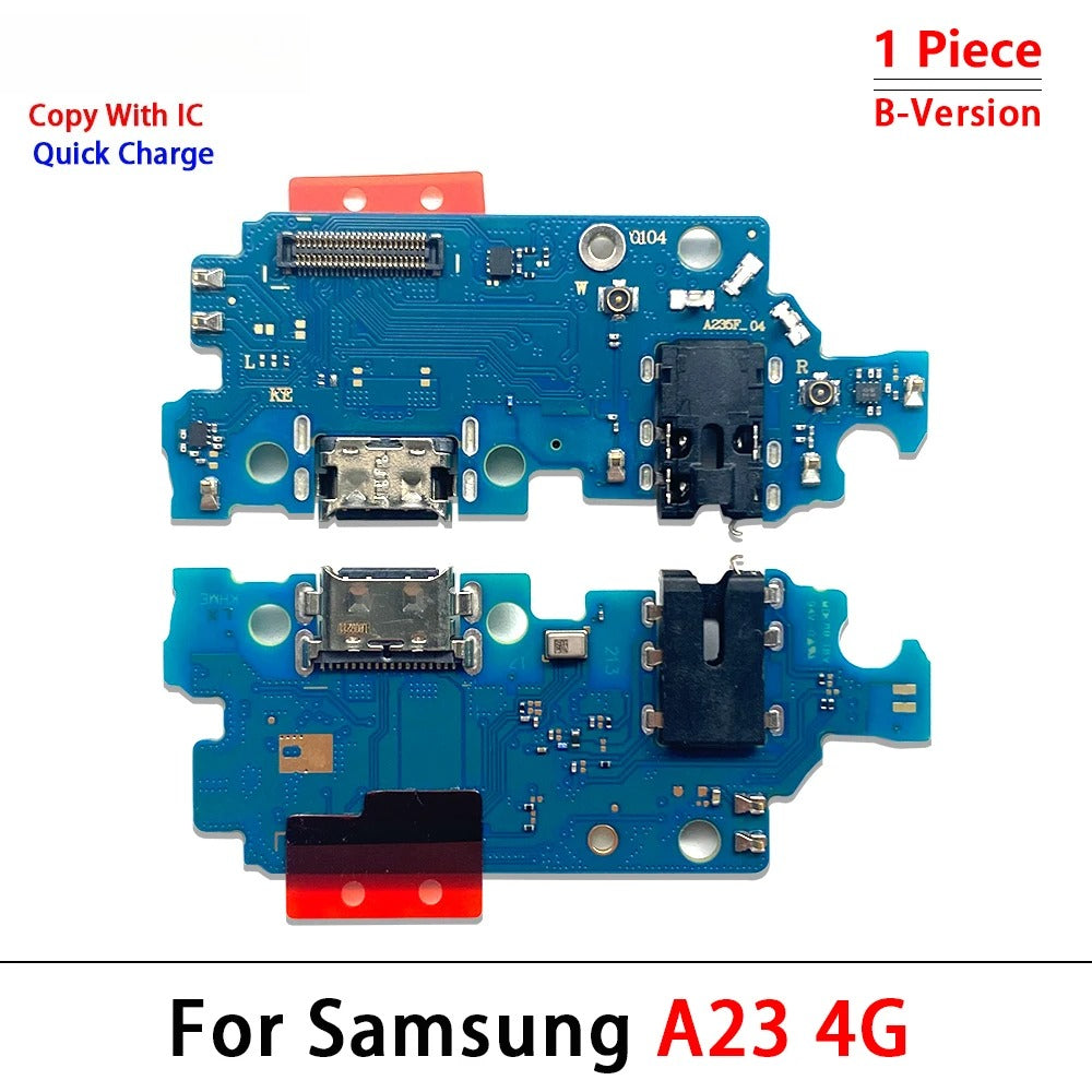 10Pcs, USB Charging Port Dock Charger Connector Board Flex Cable For Samsung A13 A23 A33 A53 A52 A72 A14 A24 A34 A54 4G 5G Samsung phone repair parts