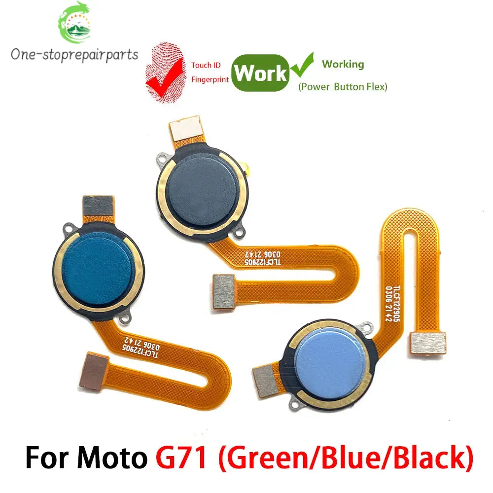 For Motorola Moto G22 G31 G51 G71 5G Home Button FingerPrint Touch ID Sensor Flex Cable Ribbon Replacement Parts Motorola phone repair parts