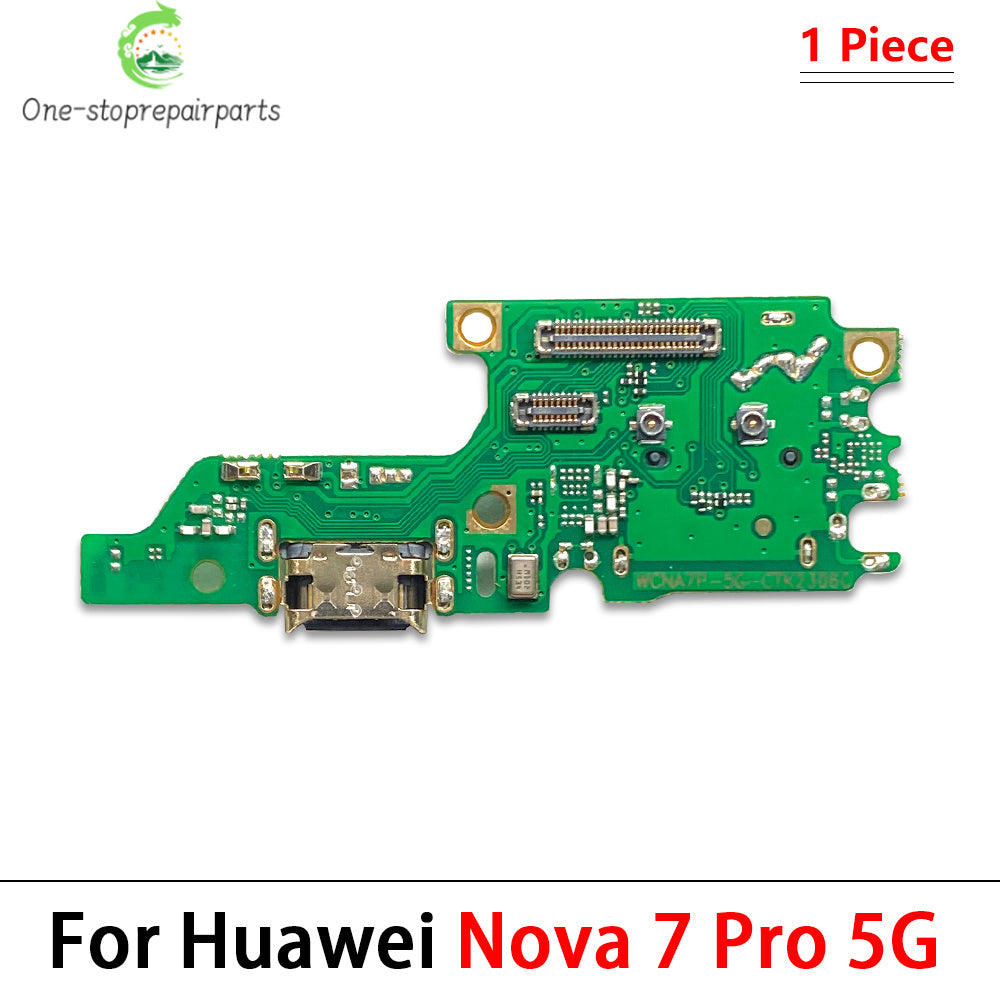 USB Charging Charger Port Dock Connector Flex Cable Microphone For Huawei Nova 2 Plus 2S 3 3i 3e 4 4e 5 5i 7 8 9 10 Pro 5G SE Huawei phone repair parts