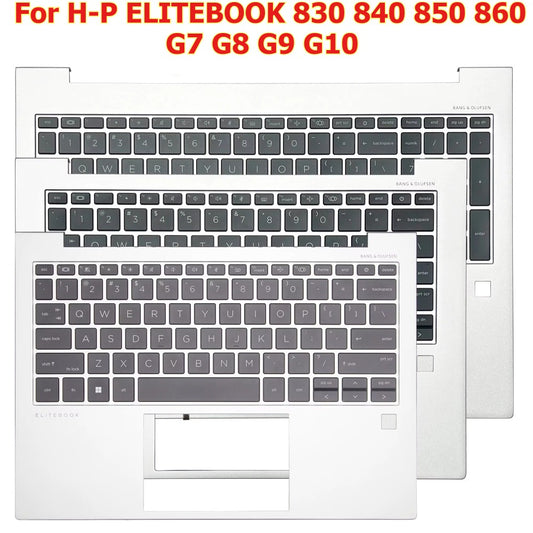 Upper caser plamrest top keyboard for HP ELITEBOOK 830 840 850 860 G7 G8 G9 G10 US silver backlight c cover keyboard shell HP laptop repair parts