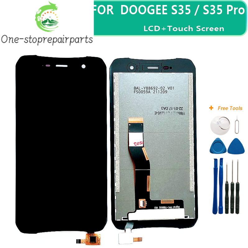 For Original Doogee S35 Pro LCD Display +Touch Screen Digitizer Assembly Replacement Parts 5.0 inch For Doogee S35 LCD Screen Doogee phone repair parts Other brand Tablet repair parts