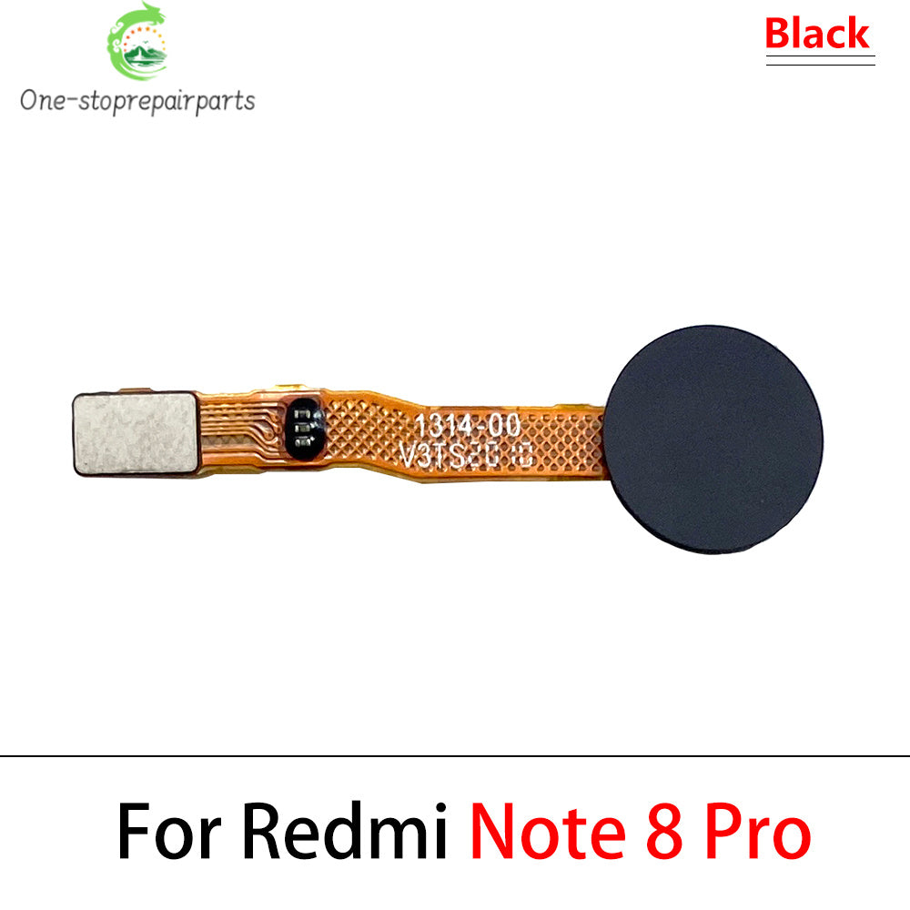 10Pcs, New For Xiaomi Redmi Note 8T 8 9s 9 Pro Home Button FingerPrint Touch ID Sensor Flex Cable Ribbon Replacement Parts  Xiaomi  Xiao mi phone repair parts