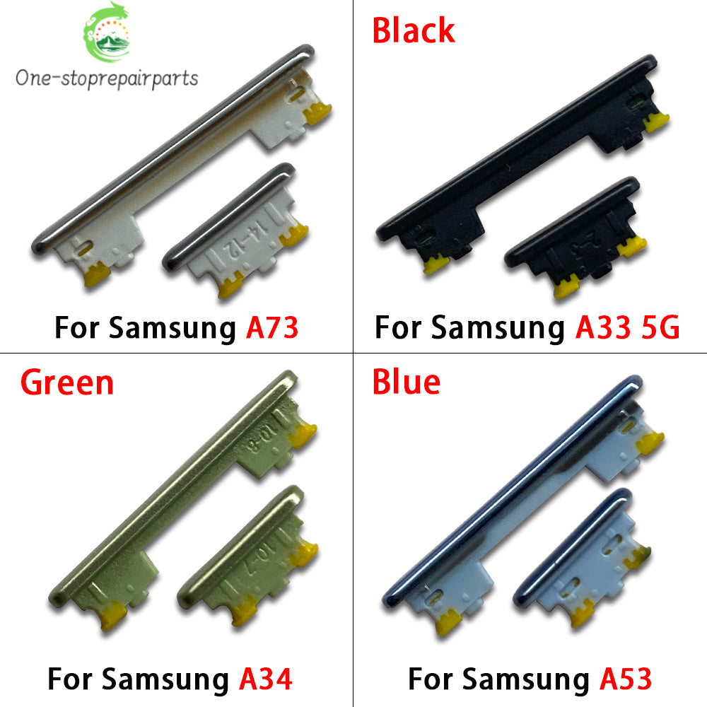 New Power Button + Volume Side Button Key For Samsung A33 A34 A53 A73 5G Samsung phone repair parts