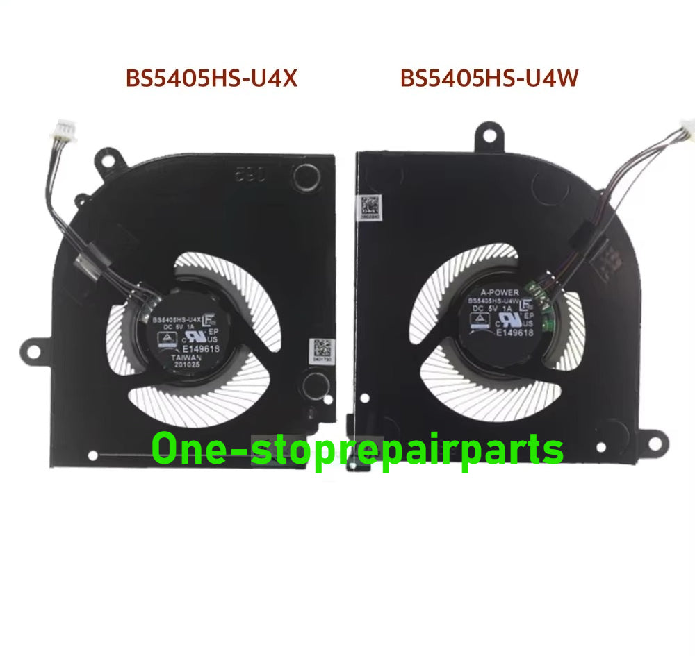 BS5405HS-U4W/U4X Laptop CPU GPU Cooling Fans For MSI Stealth 15M-A11UEK MS-1562 A11SEK A11SDK Computer PC Fan Cooler Radiator MSI laptop repair parts