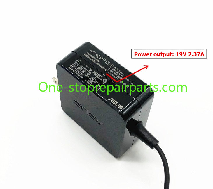AC Adapter charger 45W for ASUS V4200 V5200J/E X420U ADOL14Y/13U F1605Z X1404V E1504Fb X1605 U305C U306U S4200U S4300U S4000V D540Y X441S D541S 4.0*1.35mm 4.5*3.0mm 19V 2.37A