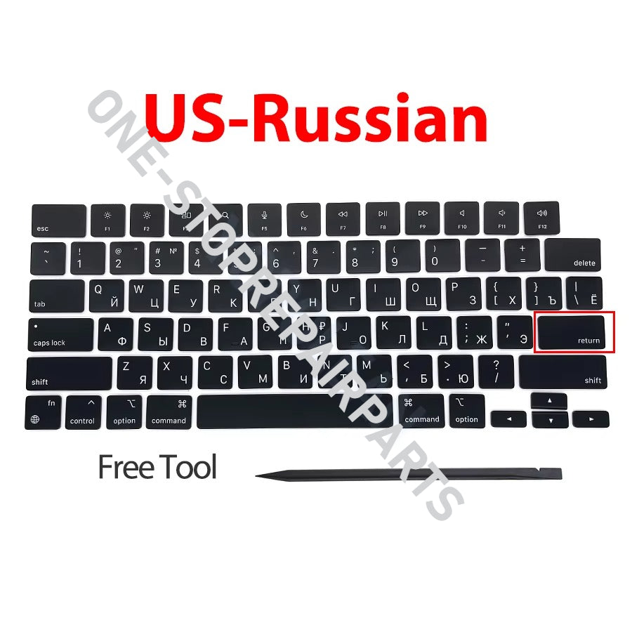 Laptop A2442 A2485 A2779 A2780 A2918 A2991 A2992 A2681 Keycaps Keys Key Cap set For Macbook Pro M1 M2 M3 14" 16" Keyboard Repair Macbook repair parts