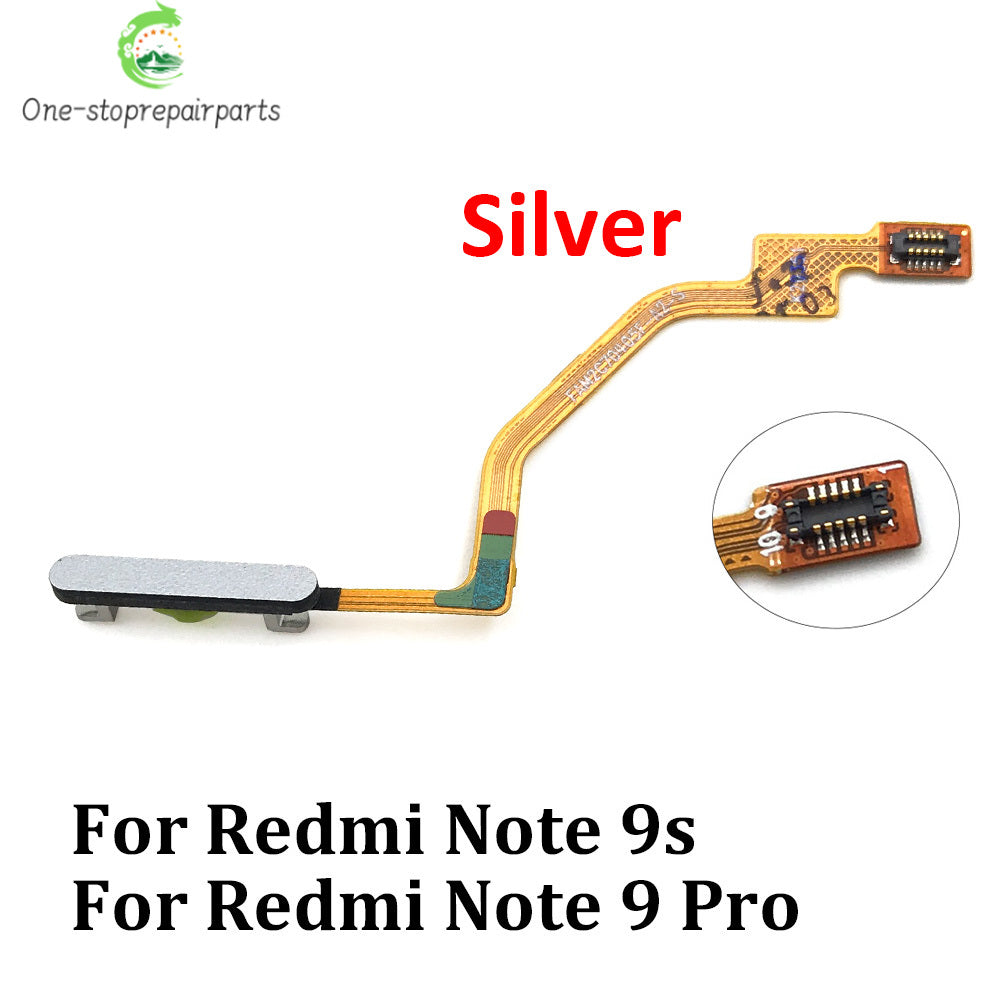 10Pcs, New For Xiaomi Redmi Note 8T 8 9s 9 Pro Home Button FingerPrint Touch ID Sensor Flex Cable Ribbon Replacement Parts  Xiaomi  Xiao mi phone repair parts