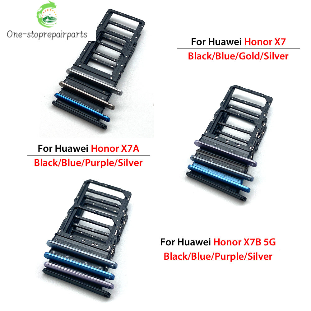 New SIM Card Slot SD Card Tray Holder Adapter For Huawei Honor X7 X7A X7B X7C Replacement Parts Huawei phone repair parts