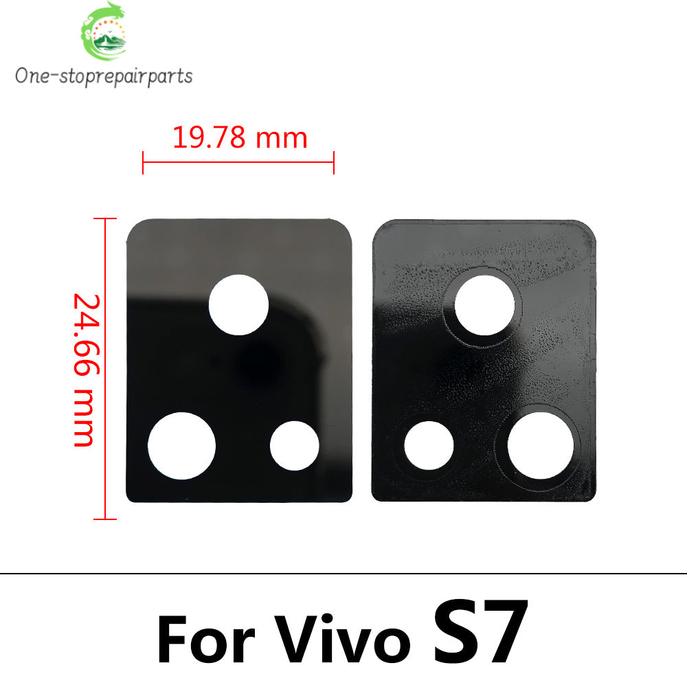 10Pcs/Lot, Back Rear Camera Glass Lens With Adhesive For Vivo IQOO 3 U3 Z1 S7 S9 S9e V17 X21 X50 Y9S Y20 Y31 Y51 Y51S Y73S Y93S Vivo phone repair parts