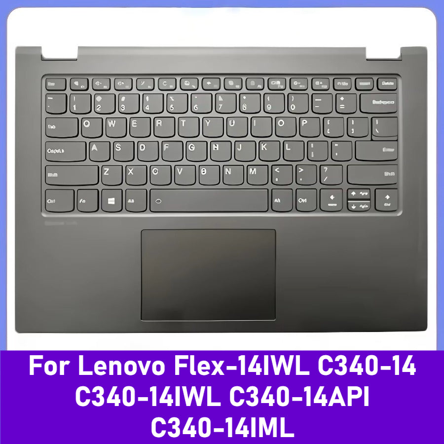 Cover case For Lenovo Flex-14IWL C340-14 C340-14IWL C340-14API C340-14IML Laptop Back Cover/LCD Bezel/Palmrest Cover/Bottom Cover Lenovo laptop repair parts