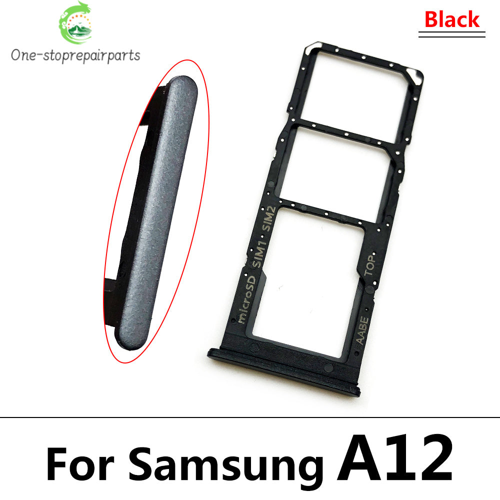 10Pcs/Lot,  For Samsung A12 A125F A31 A315F A51 A515F A71 A715F SIM Card Tray Slot Holder Replacement Parts Dual Samsung phone repair parts