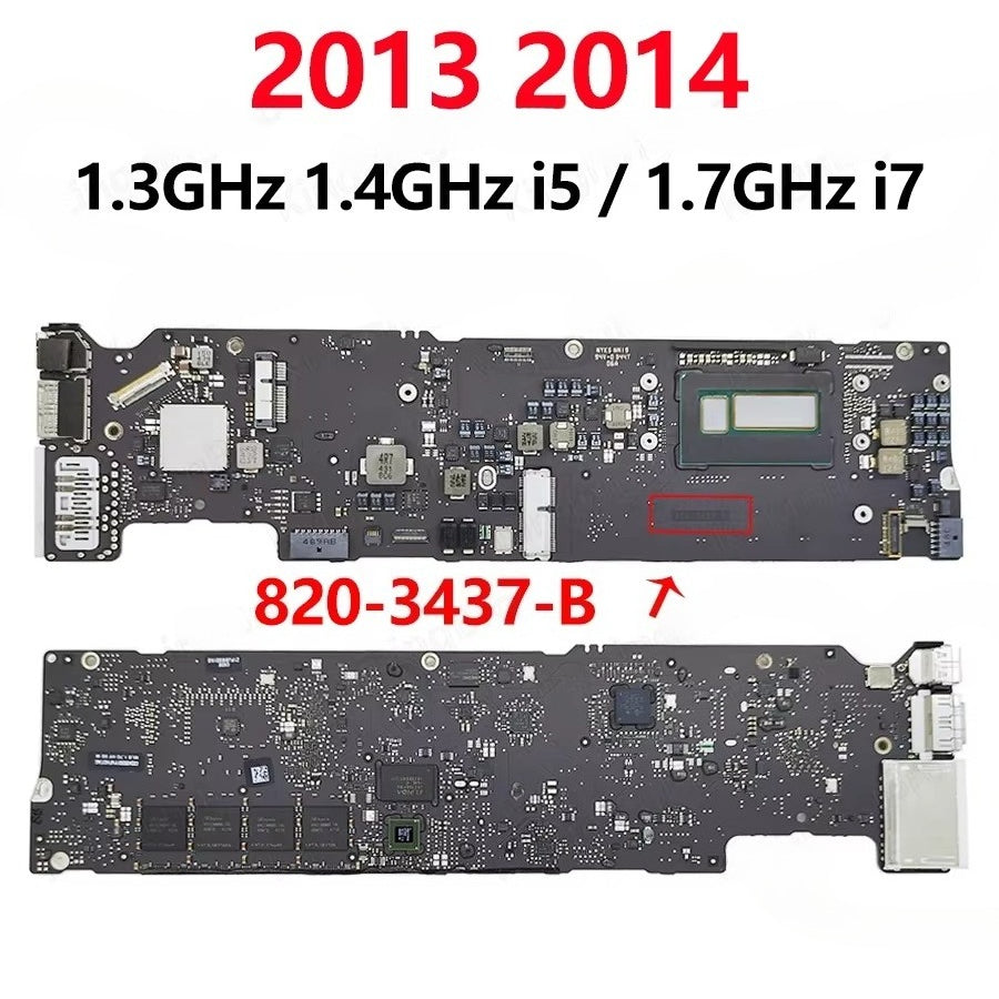 Original A1466 Logic Board For Macbook Air 13' A1369 A1466 Motherboard I5 I7 4GB 8GB 2010 2011 2012 2013 2014 2015 2017 820-00165-A 820-3437-B 820-3209-A  Macbook repair parts